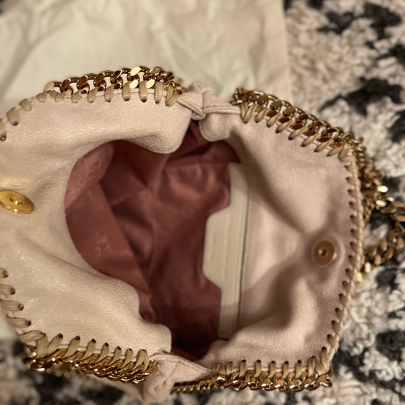 Stella McCartney mini Falabella light tan tote bag - Picture 2 of 5